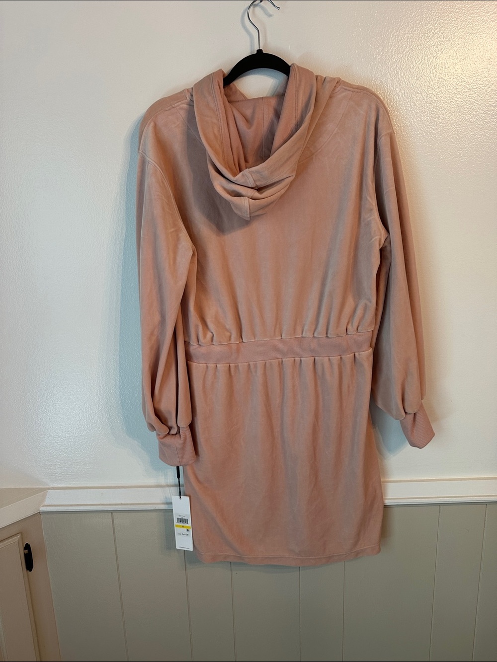 Calvin Klein Light Pink Hooded Mini Dress Size   Medium NWT - Picture 3 of 8